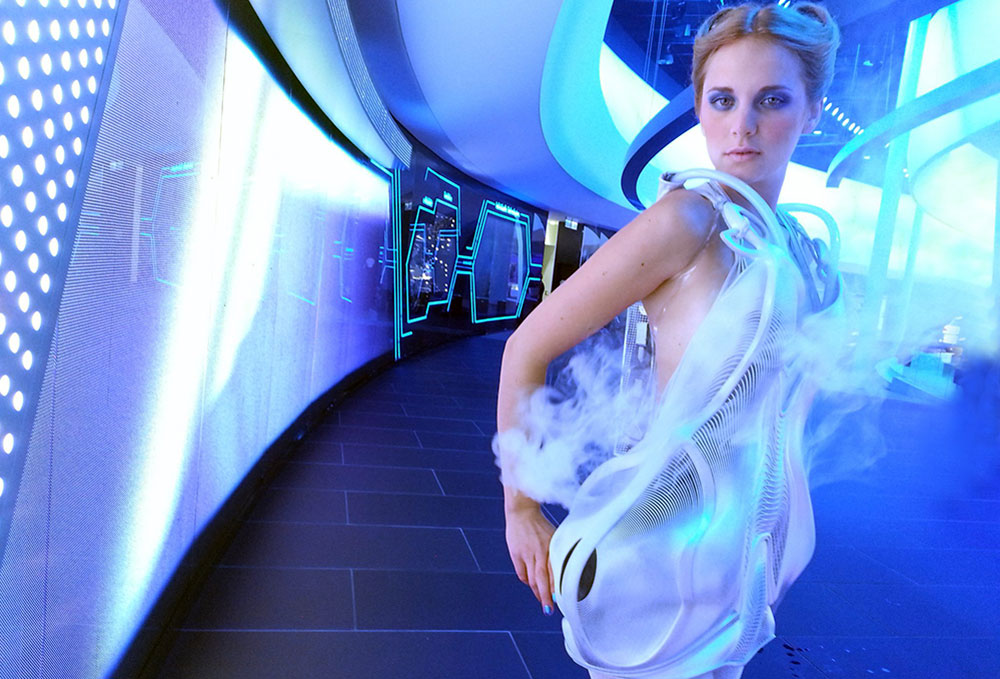 Smoke Dress futuristic wearable technology in fashion